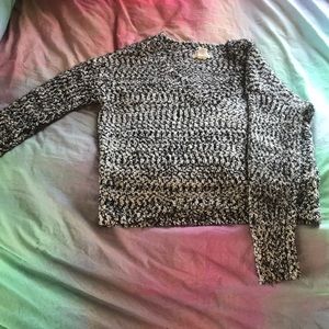 Black and white sweater